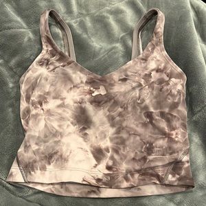 lululemon tie dye purple align tank